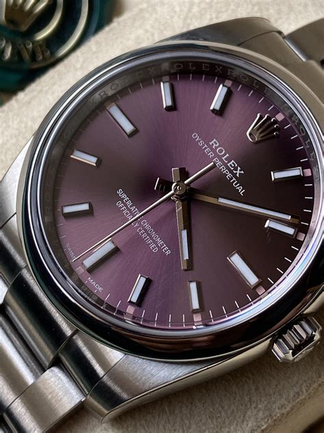 rolex red grape 34mm